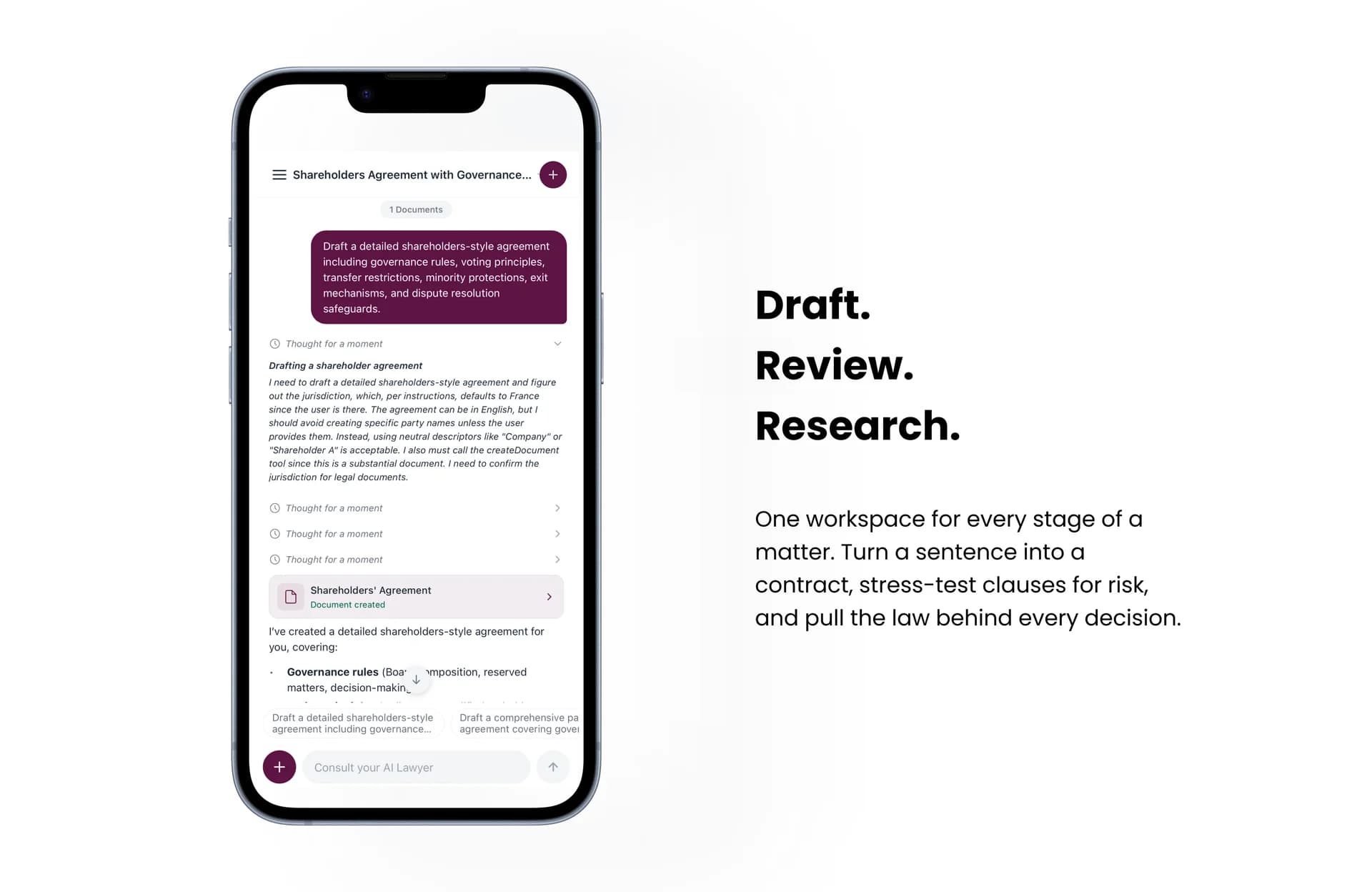 HAQQ Legal AI on Mobile screenshot 2