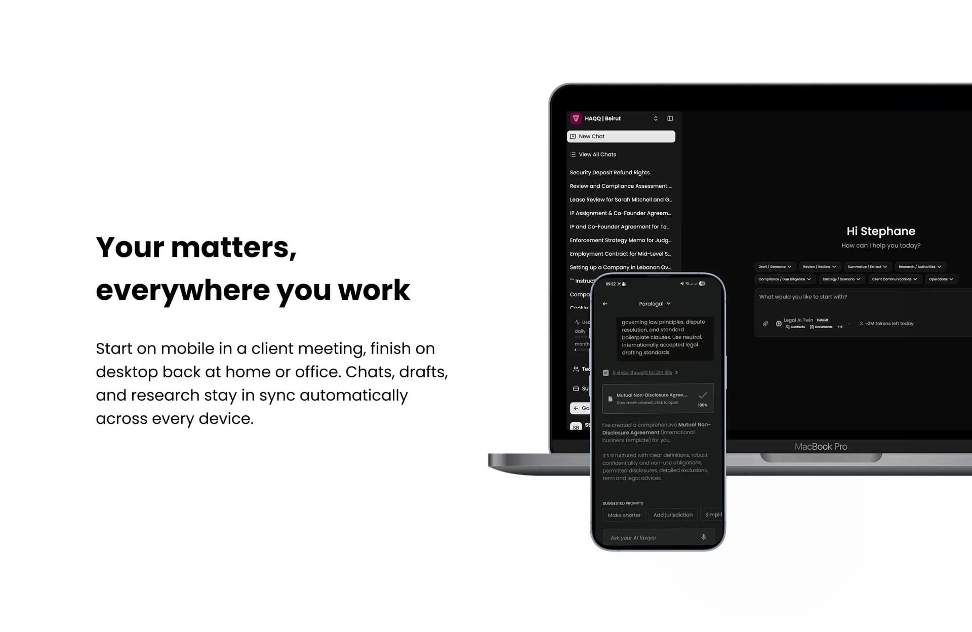 HAQQ Legal AI on Mobile screenshot 5