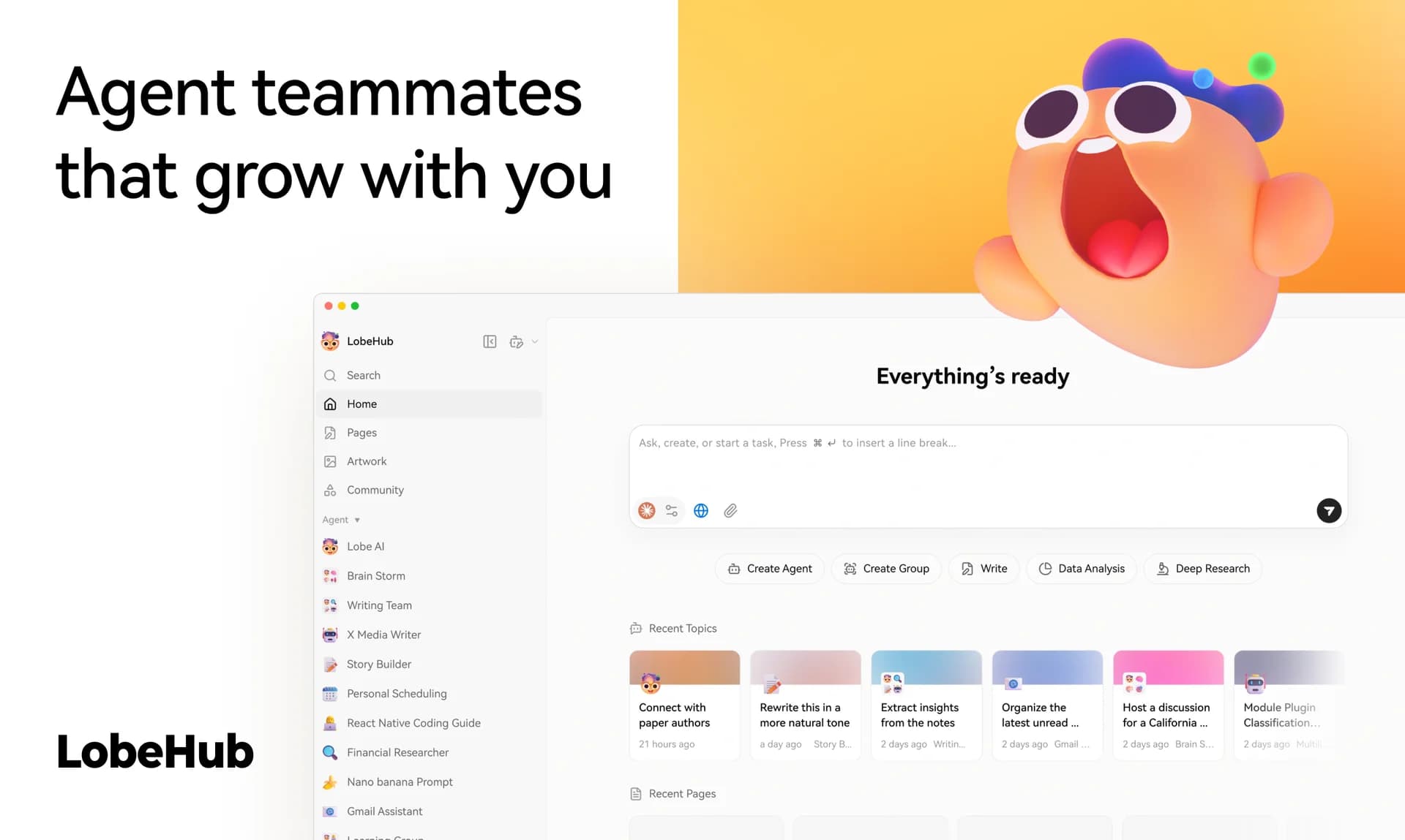 LobeHub screenshot 1