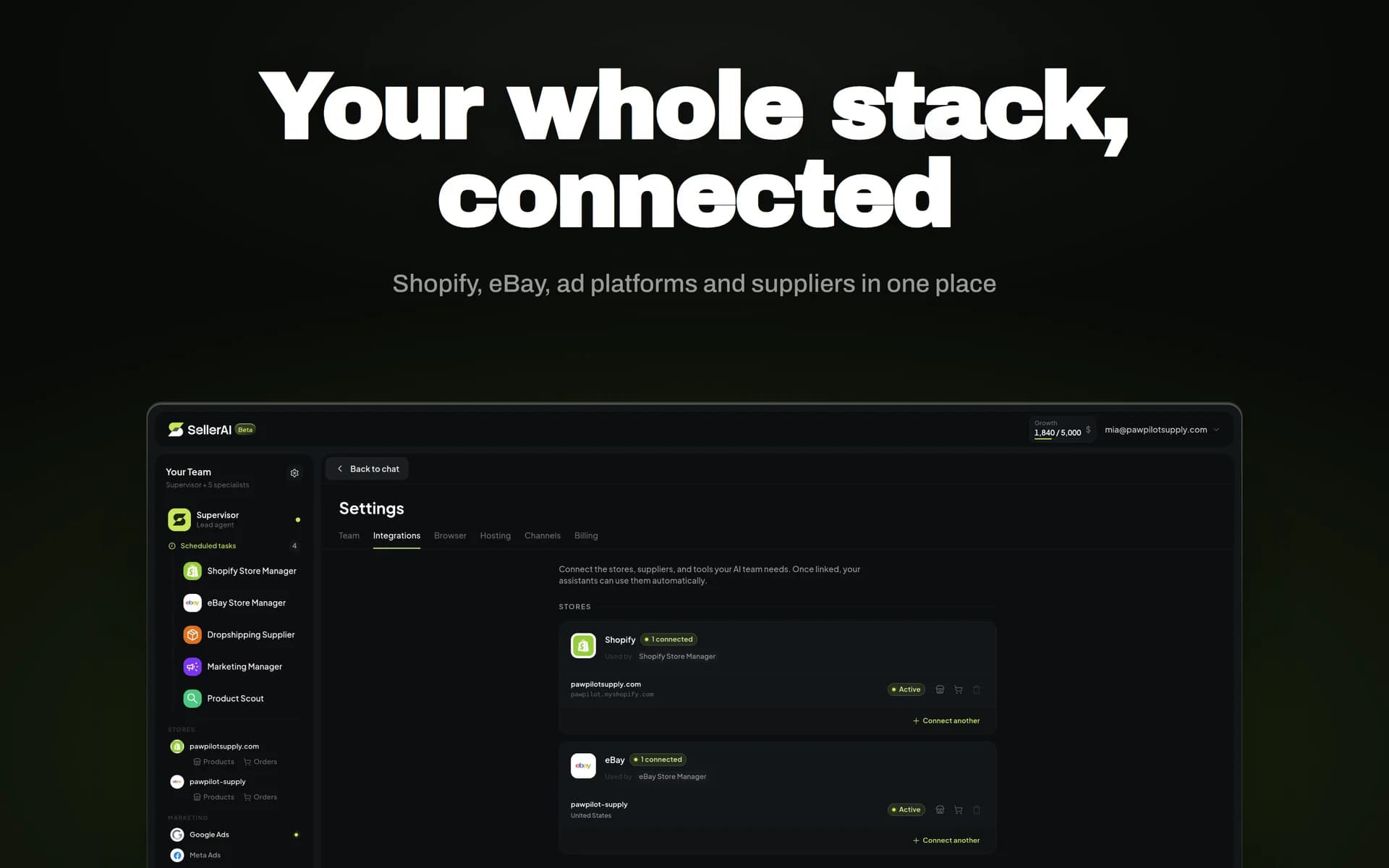 SellerClaw screenshot 2