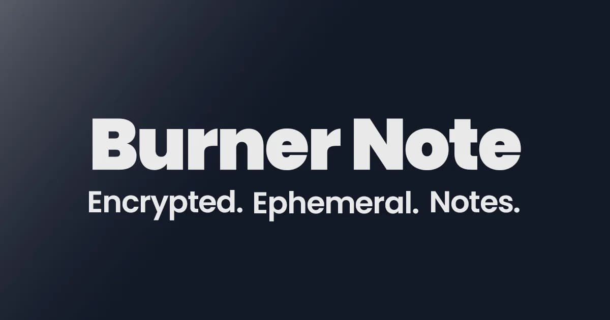 Burner Note screenshot 1