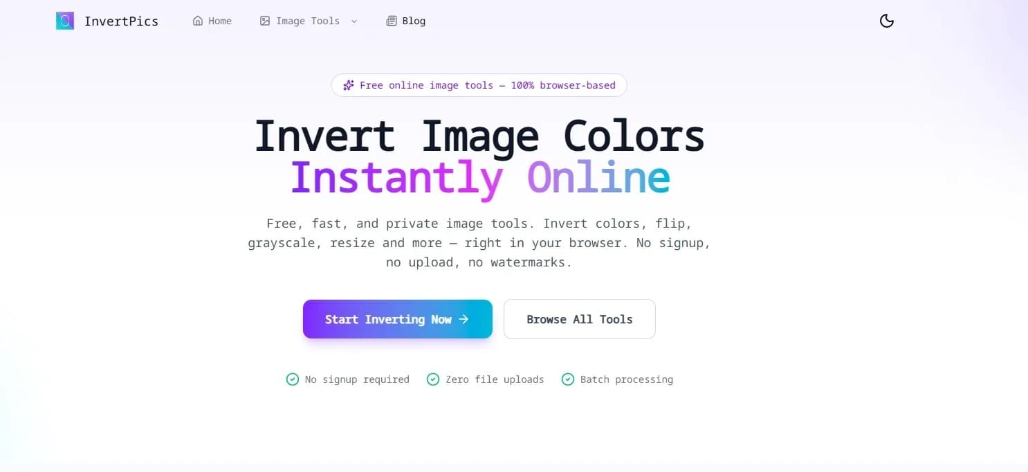 InvertPics screenshot 1
