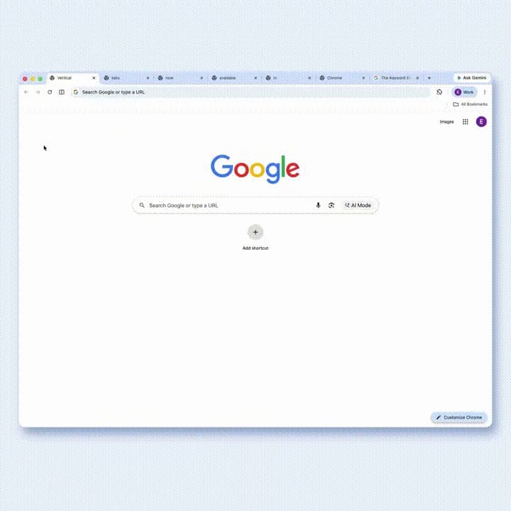Google Chrome Vertical Tabs screenshot 3