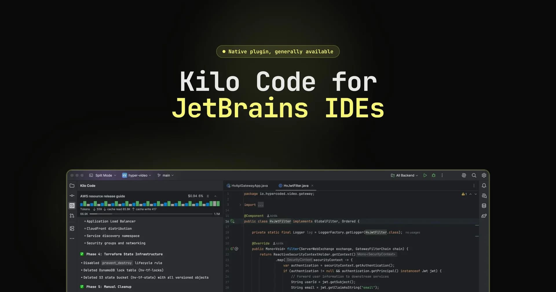 Kilo Code for JetBrains screenshot 1