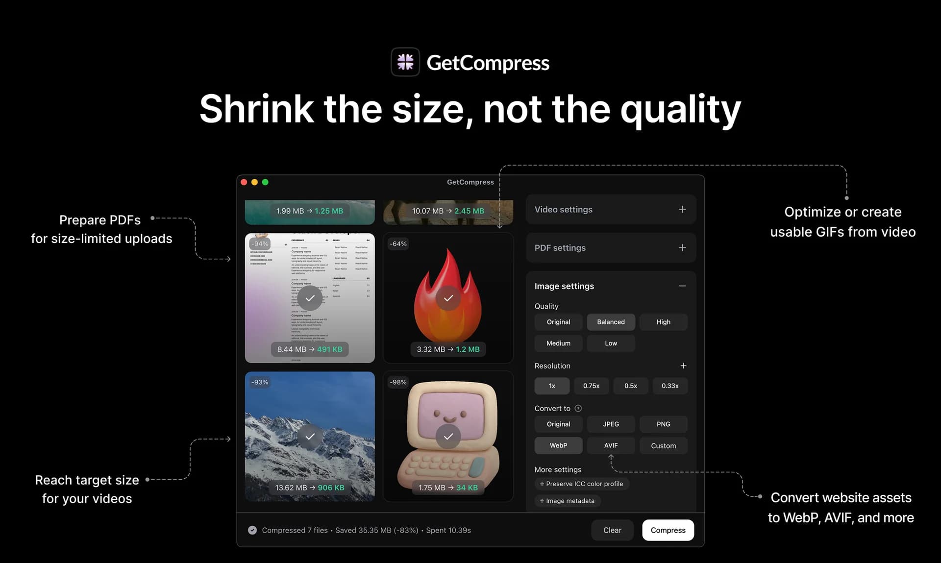 GetCompress screenshot 3