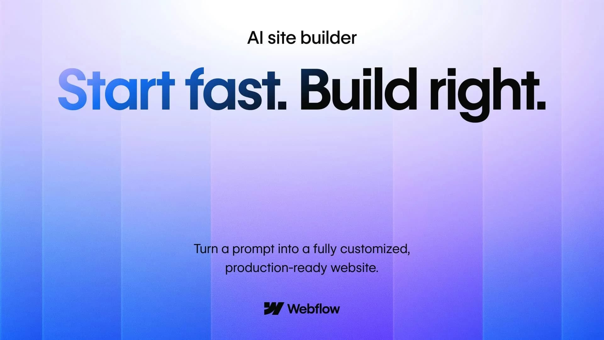 Webflow AI site builder screenshot 1