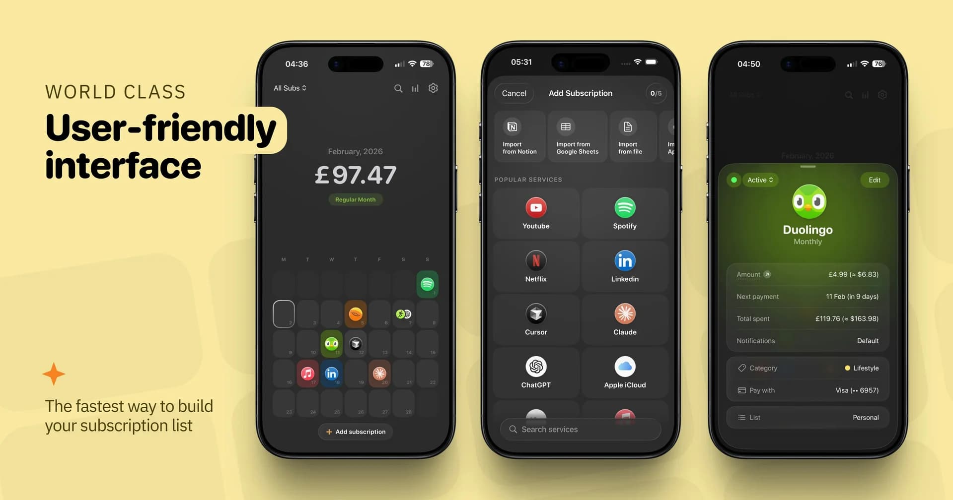 Subscription Day² for iOS screenshot 2