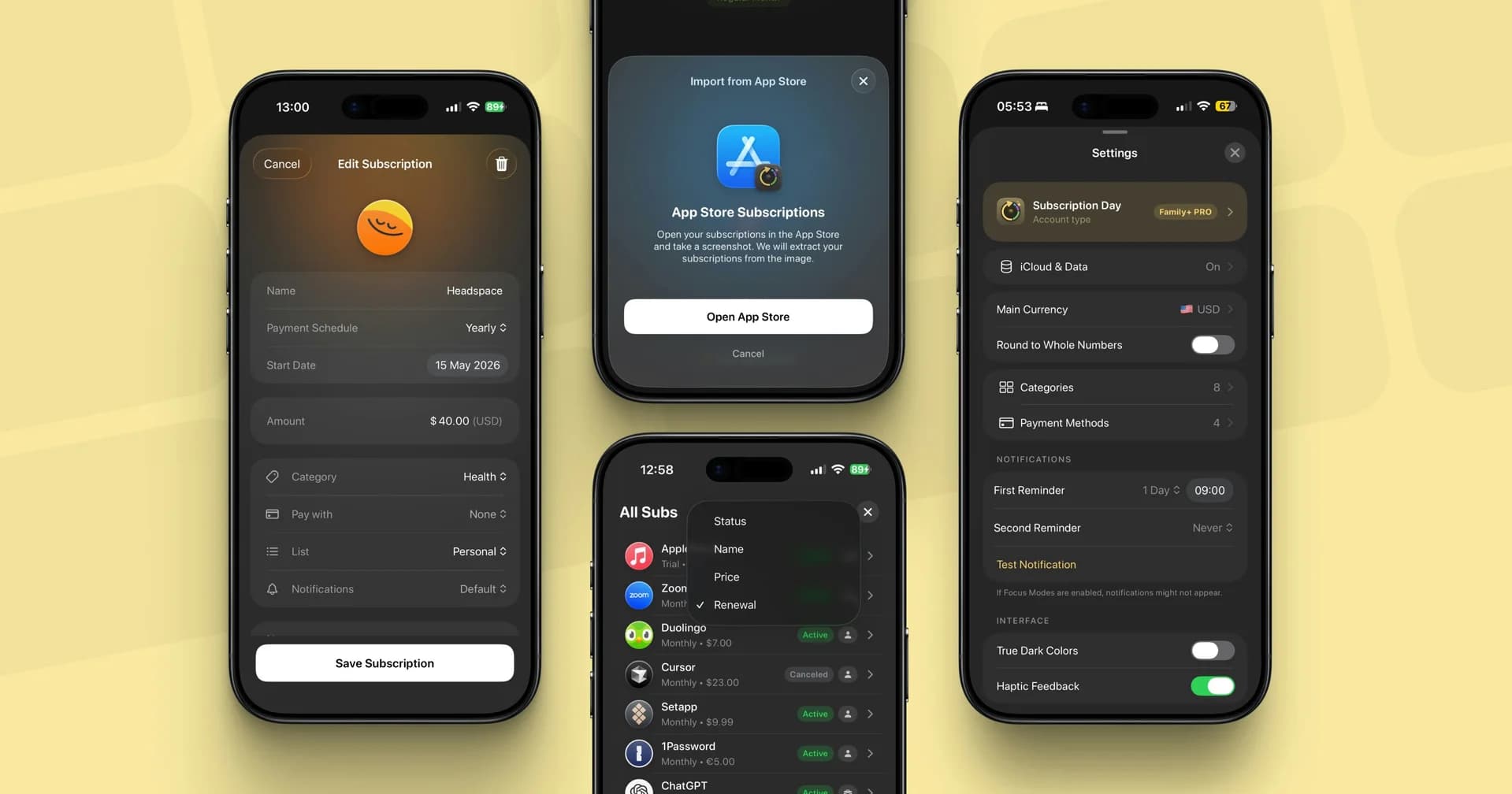 Subscription Day² for iOS screenshot 4