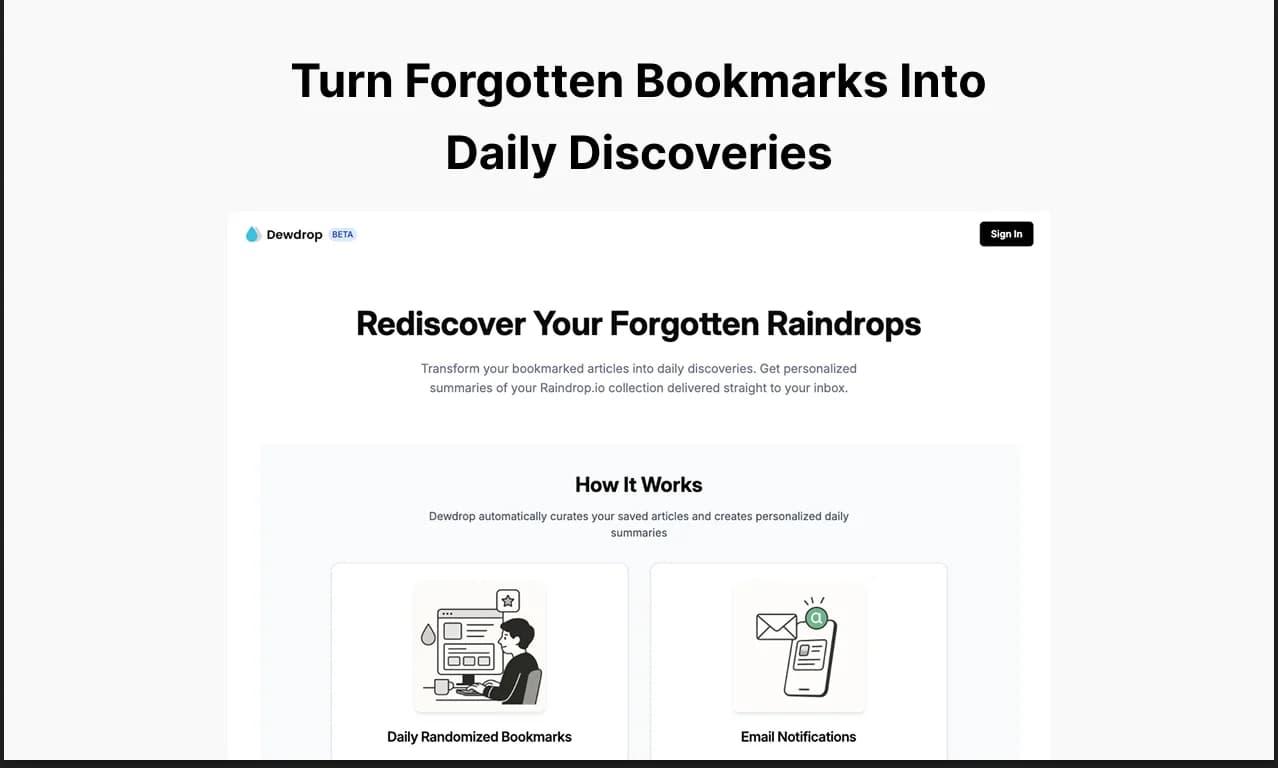Dewdrop screenshot 1