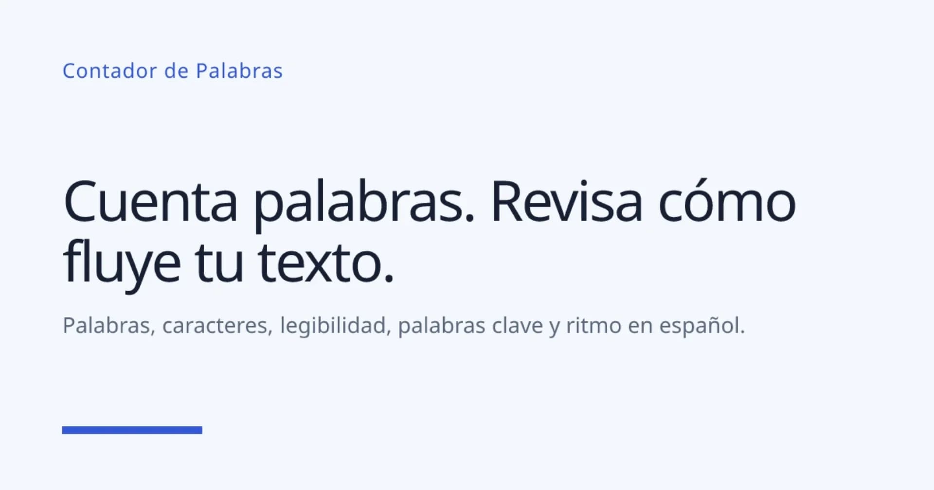 Contador de Palabras