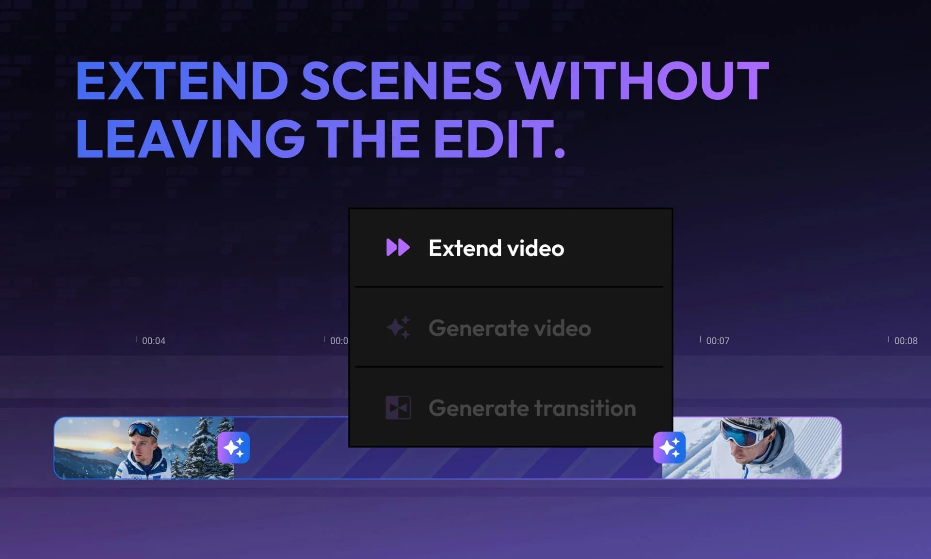 Flixier Generate AI Video in Timeline screenshot 2