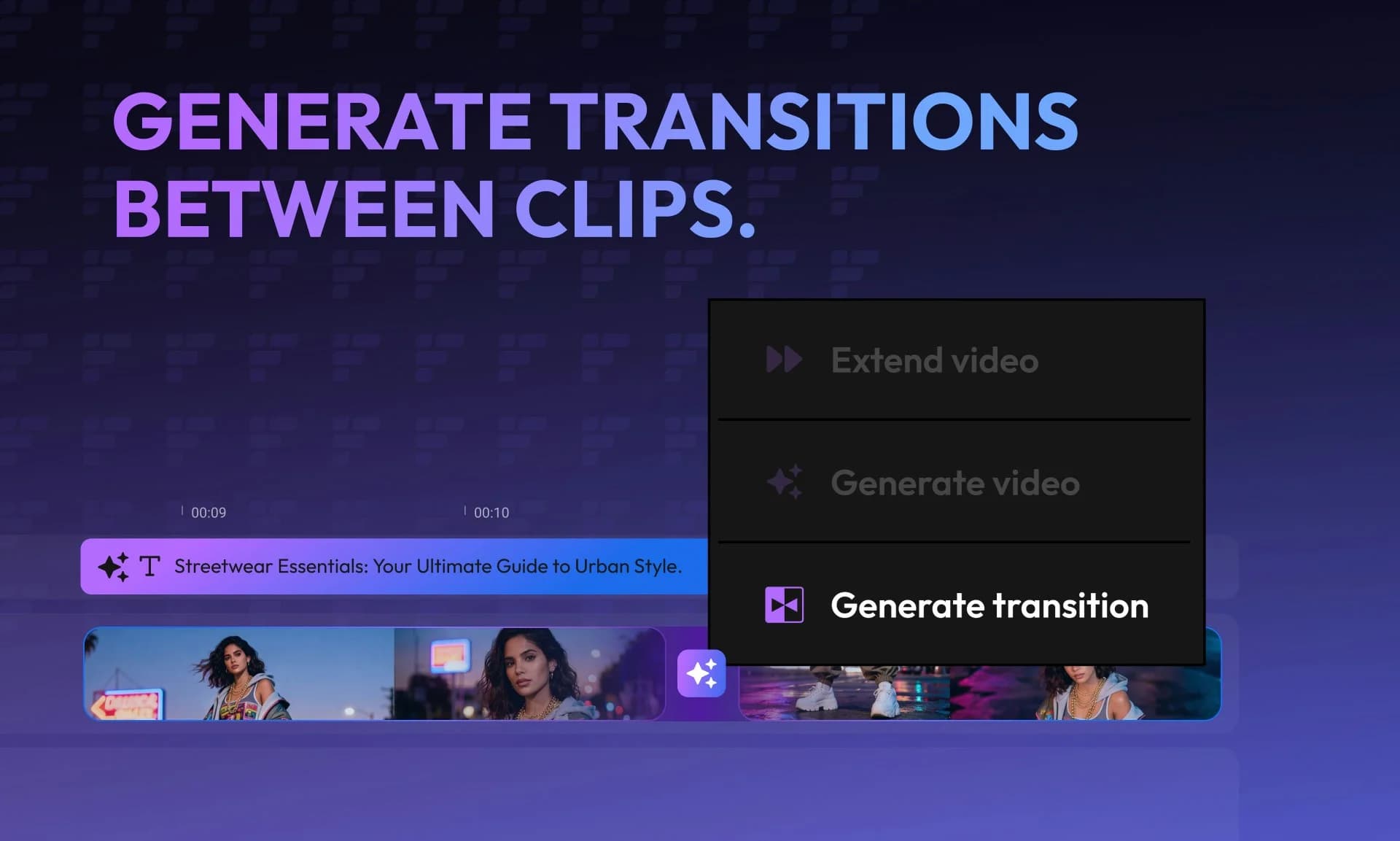 Flixier Generate AI Video in Timeline screenshot 3