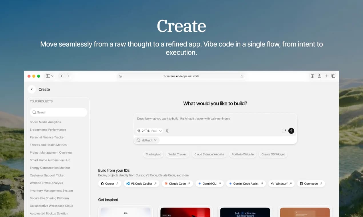CreateOS screenshot 2