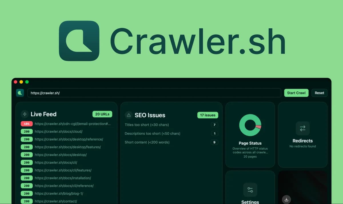 Crawler.sh screenshot 2
