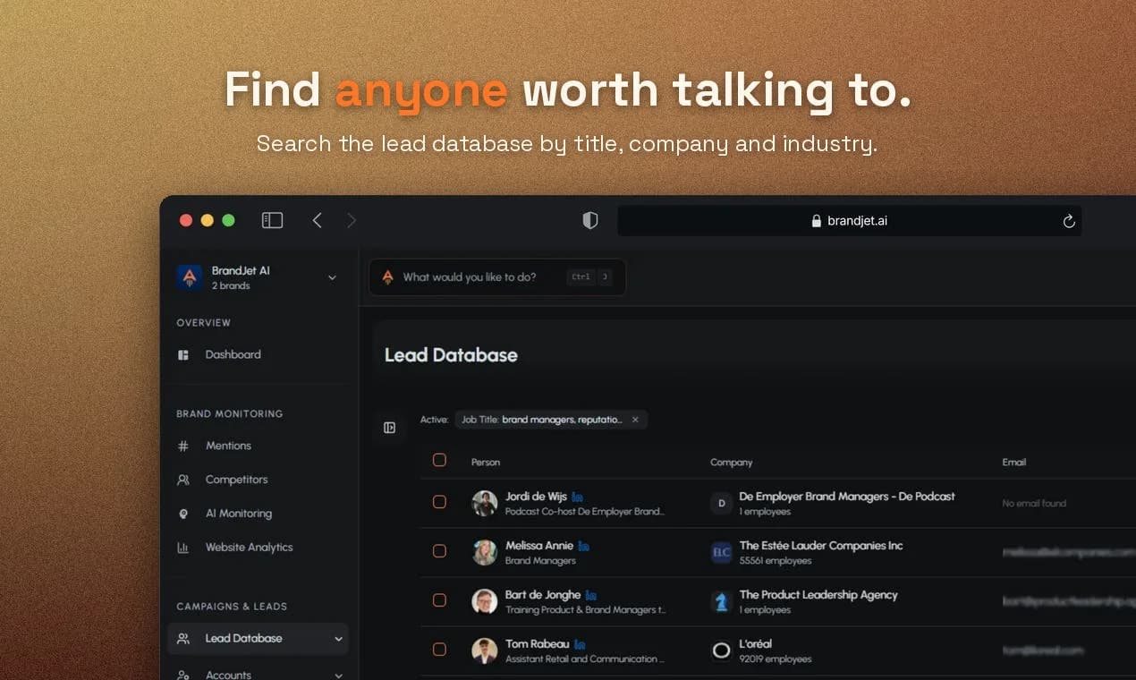 BrandJet screenshot 2
