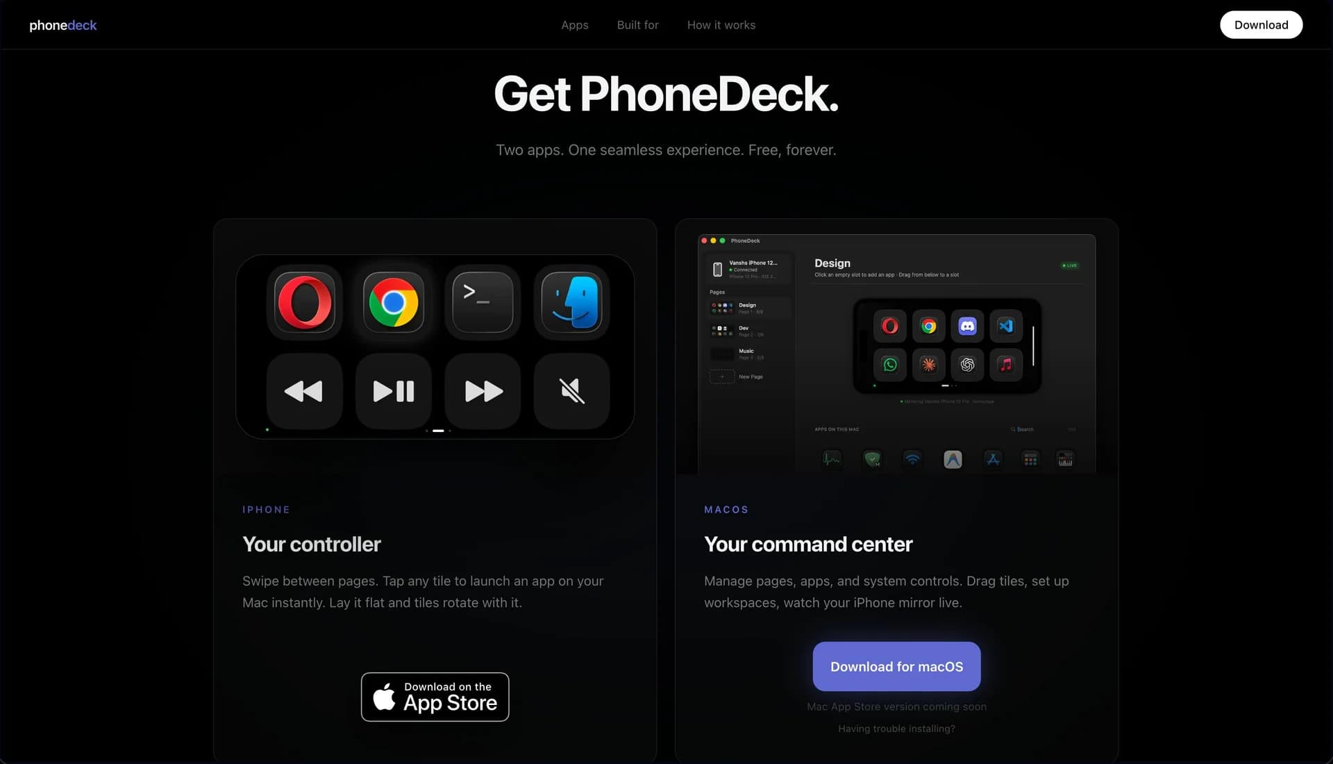 PhoneDeck screenshot 2