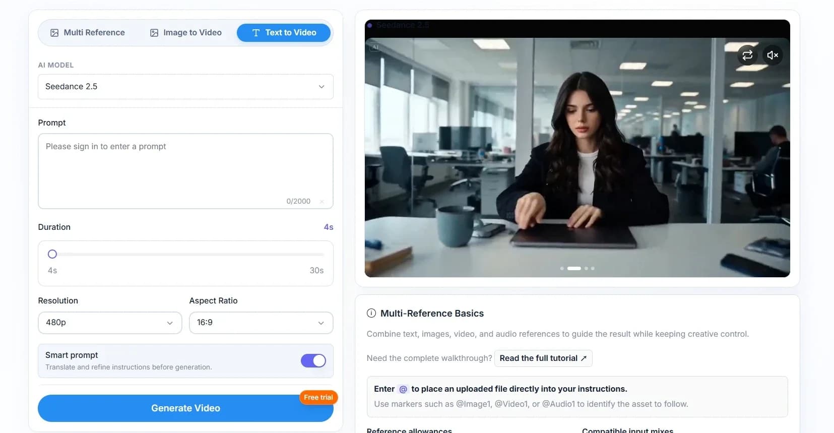 Seedance 2.5— Free Online screenshot 1