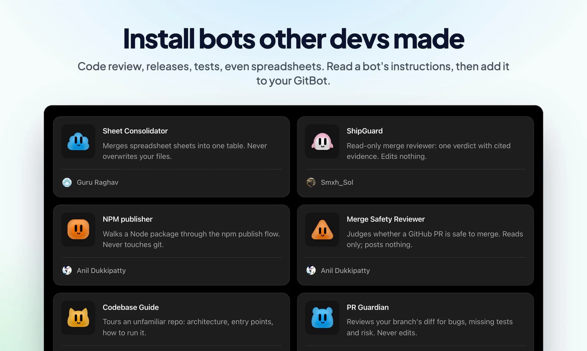 GitBot screenshot 3