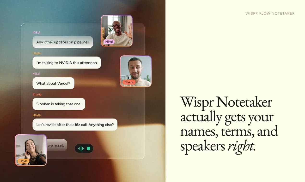 Wispr Flow Notetaker screenshot 2