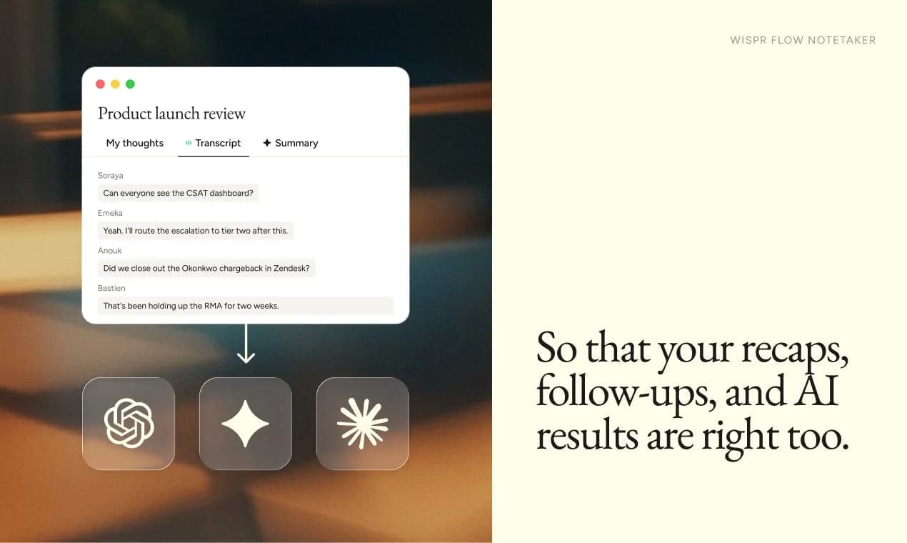 Wispr Flow Notetaker screenshot 3