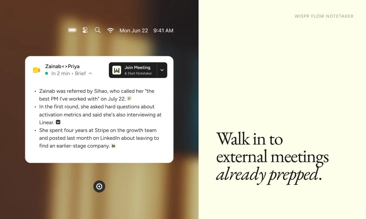 Wispr Flow Notetaker screenshot 7