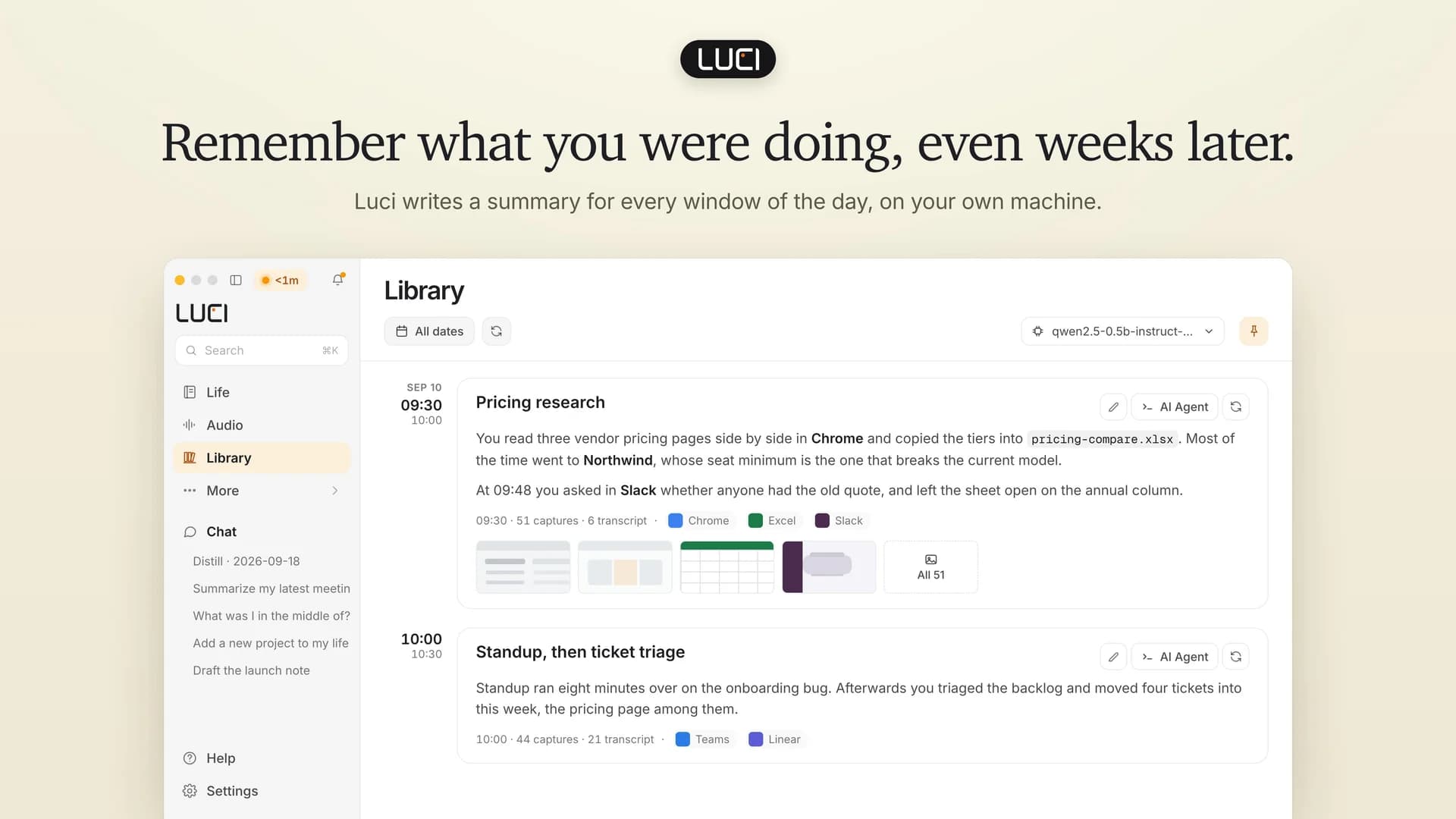 LUCI Desktop screenshot 2