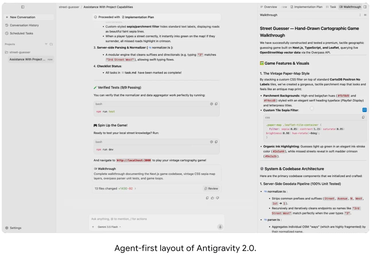 Google Antigravity 2.0 screenshot 4