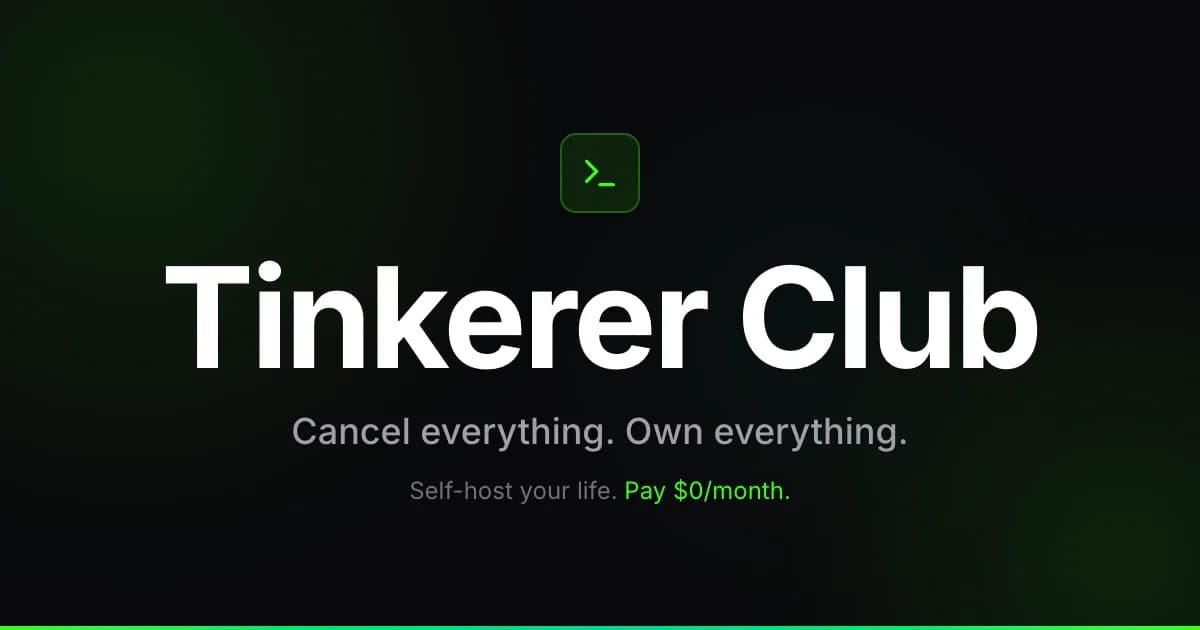 Tinkerer Club screenshot 1