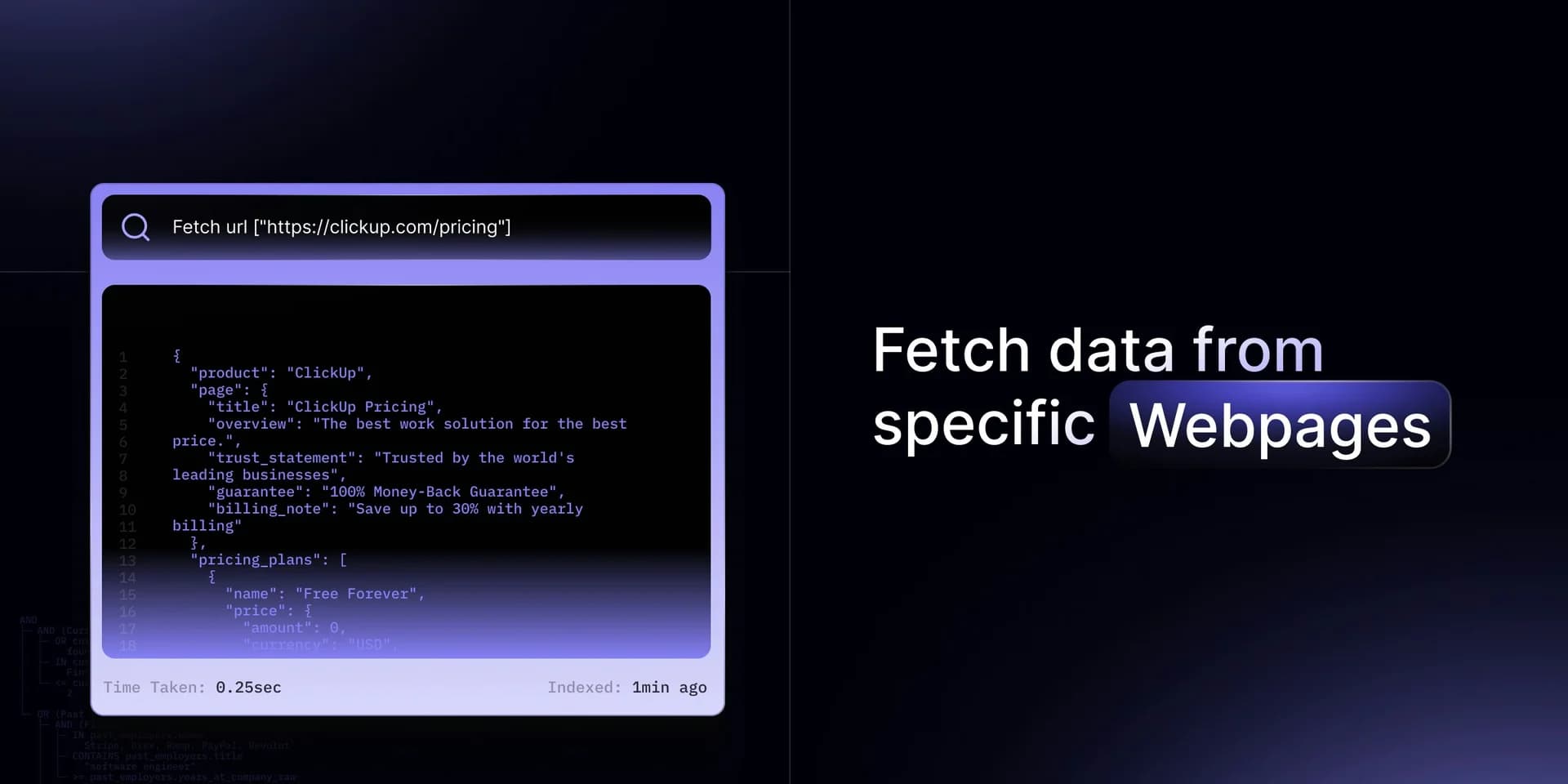 Web search API by Crustdata screenshot 5