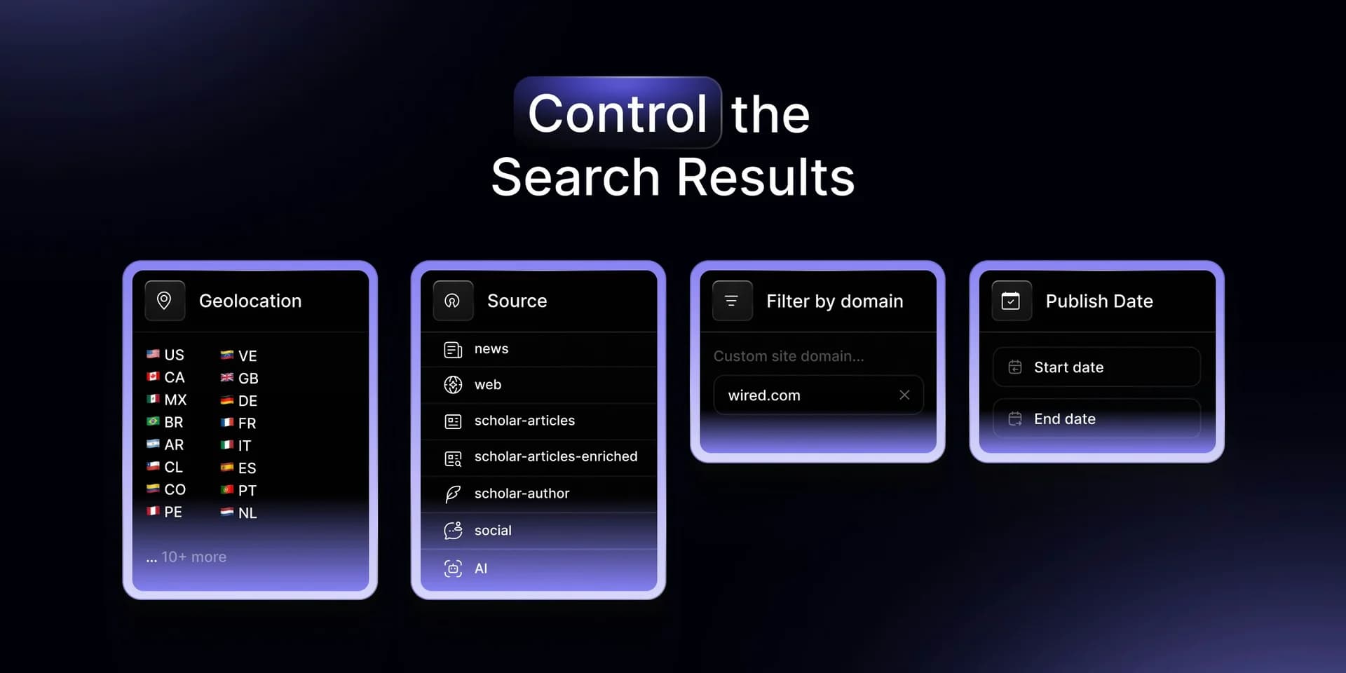 Web search API by Crustdata screenshot 6