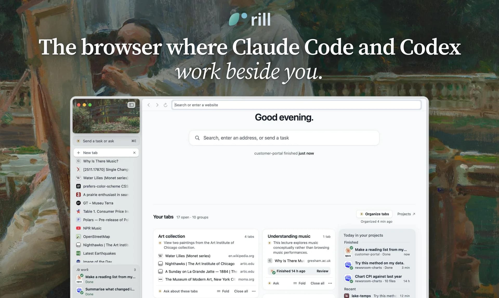 Rill Browser screenshot 1