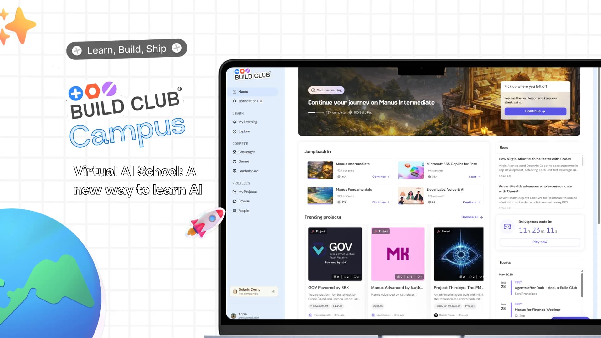 Build Club Campus screenshot 1