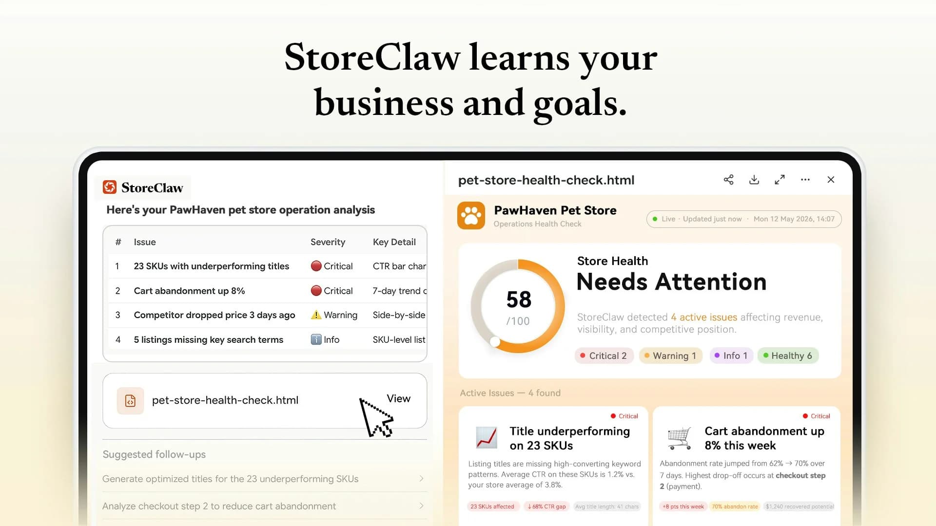 StoreClaw screenshot 3