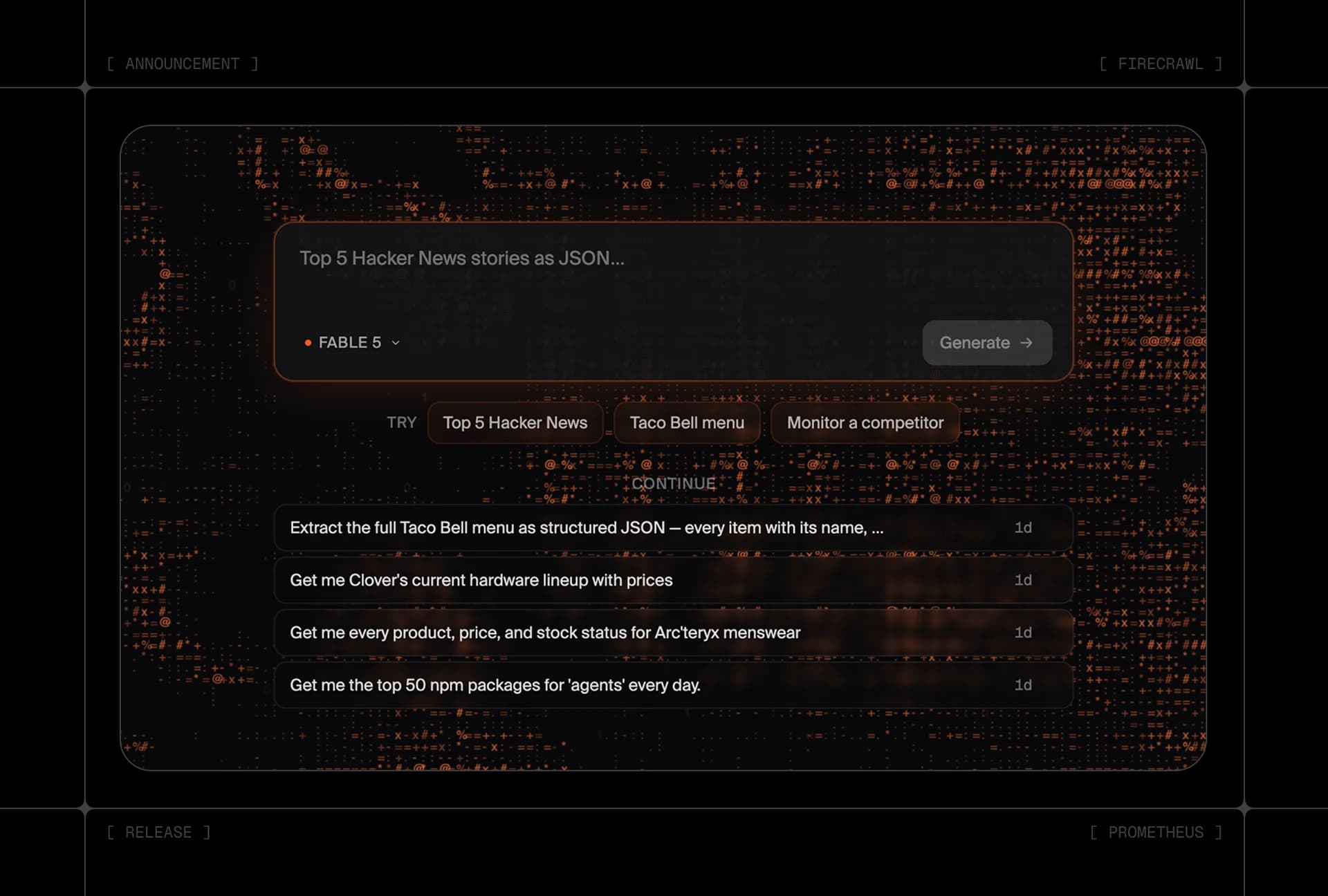 Prometheus by Firecrawl screenshot 1