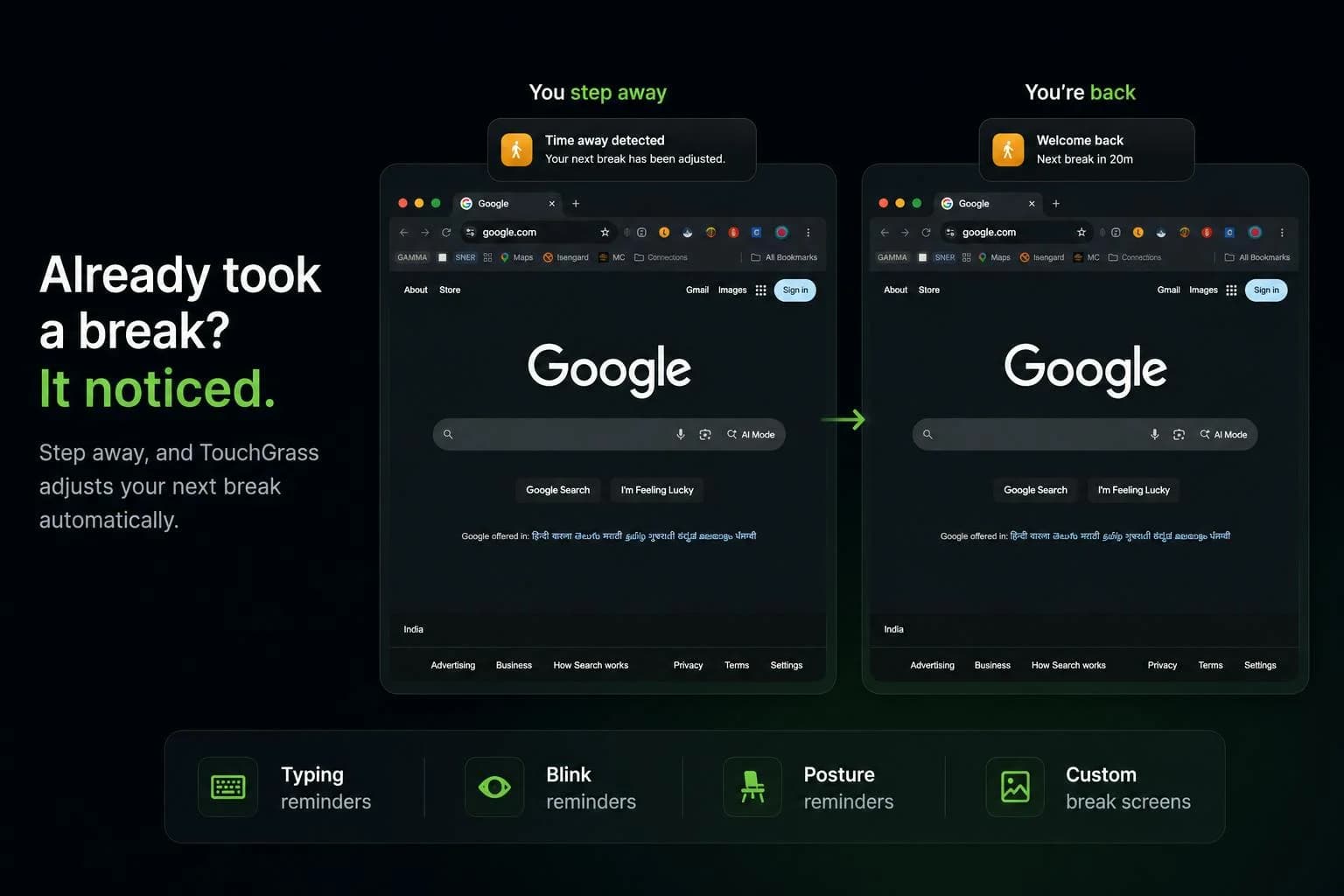 TouchGrass screenshot 2