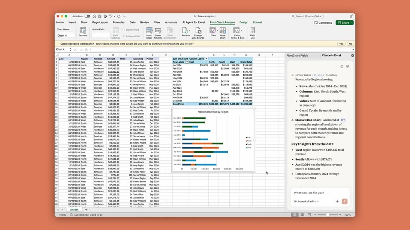 Claude in Excel screenshot 6