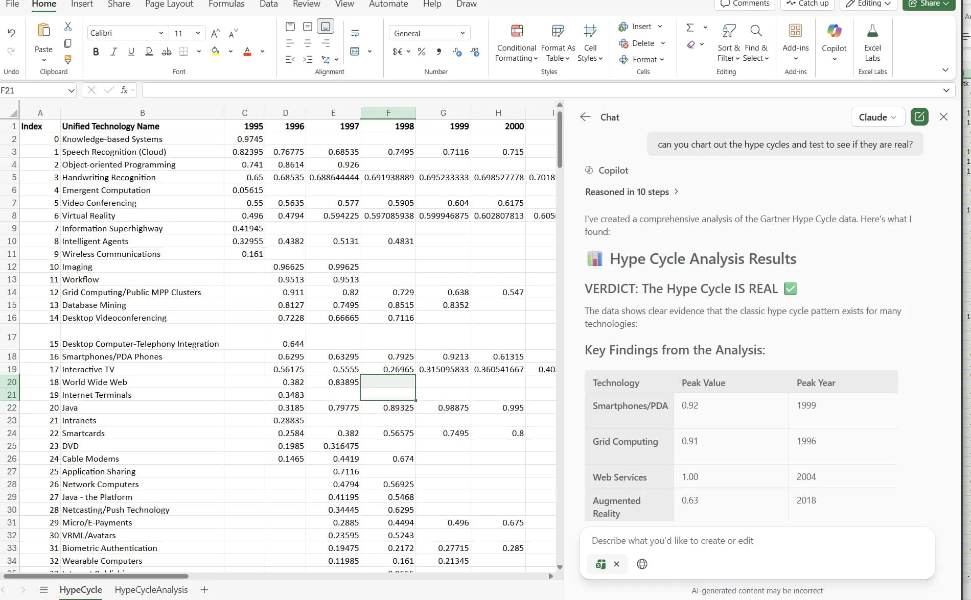 Claude in Excel screenshot 8