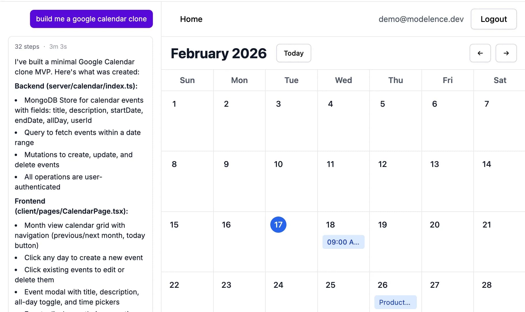 Modelence App Builder screenshot 2