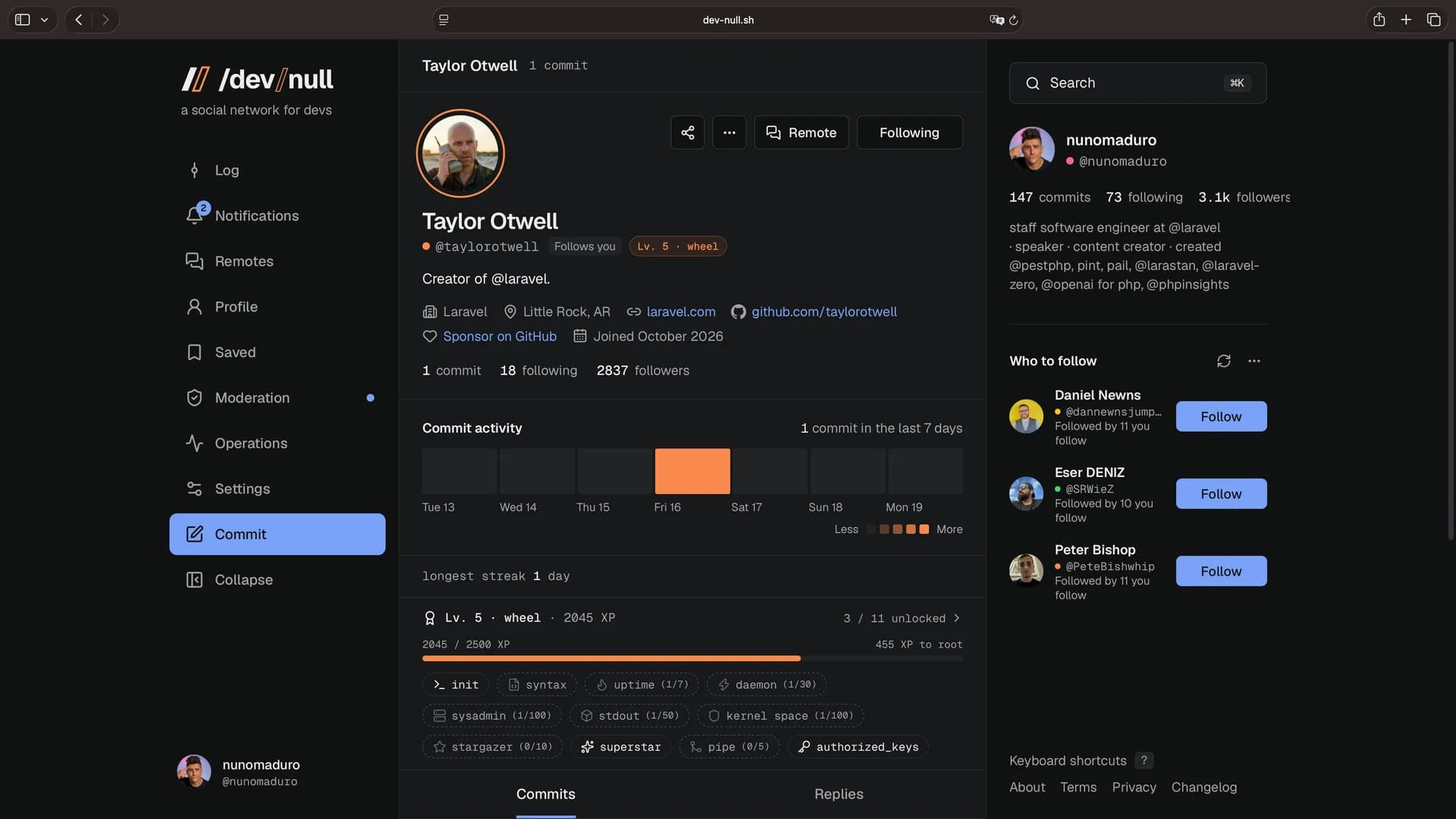 /dev/null screenshot 3