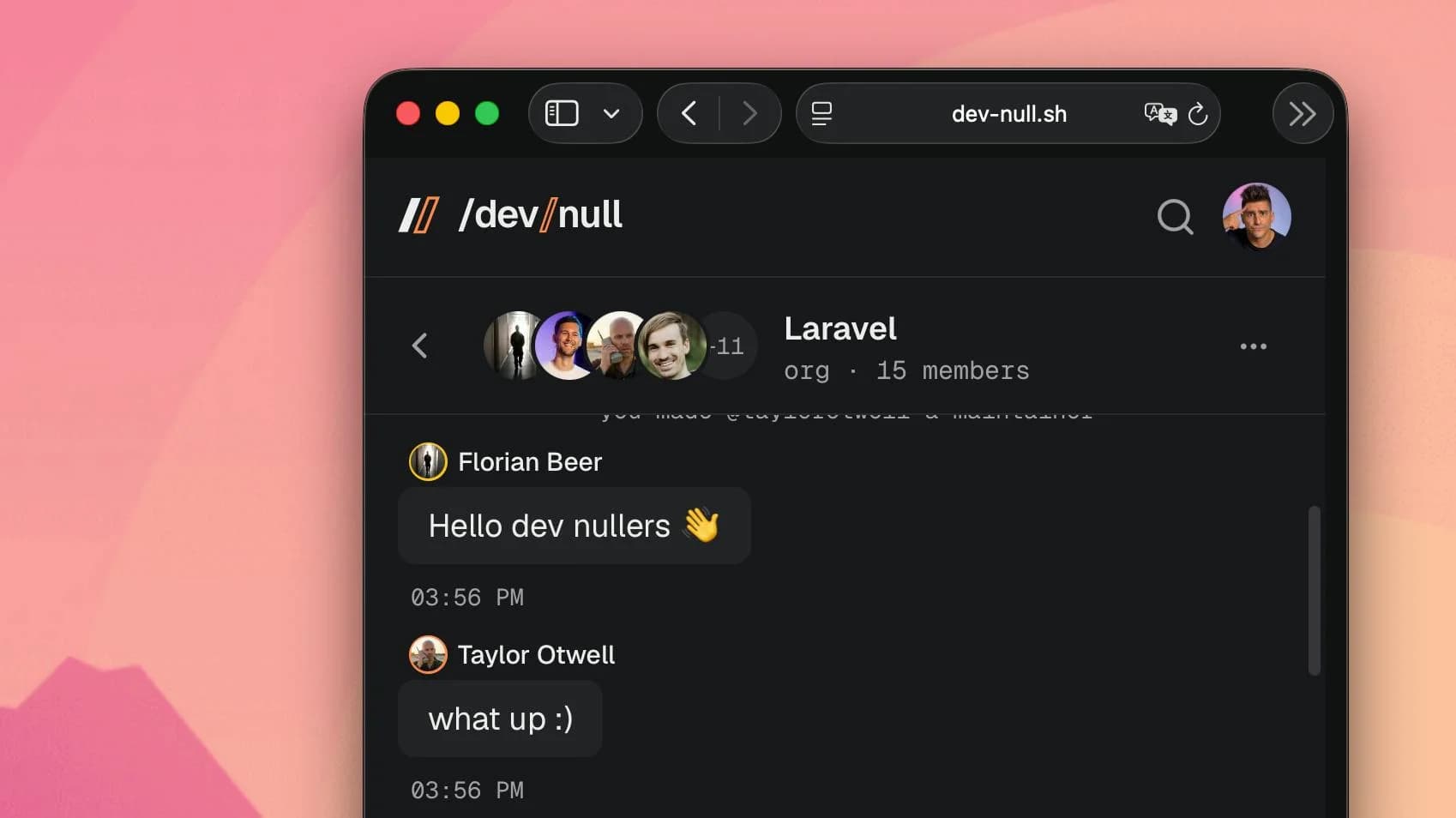 /dev/null screenshot 5