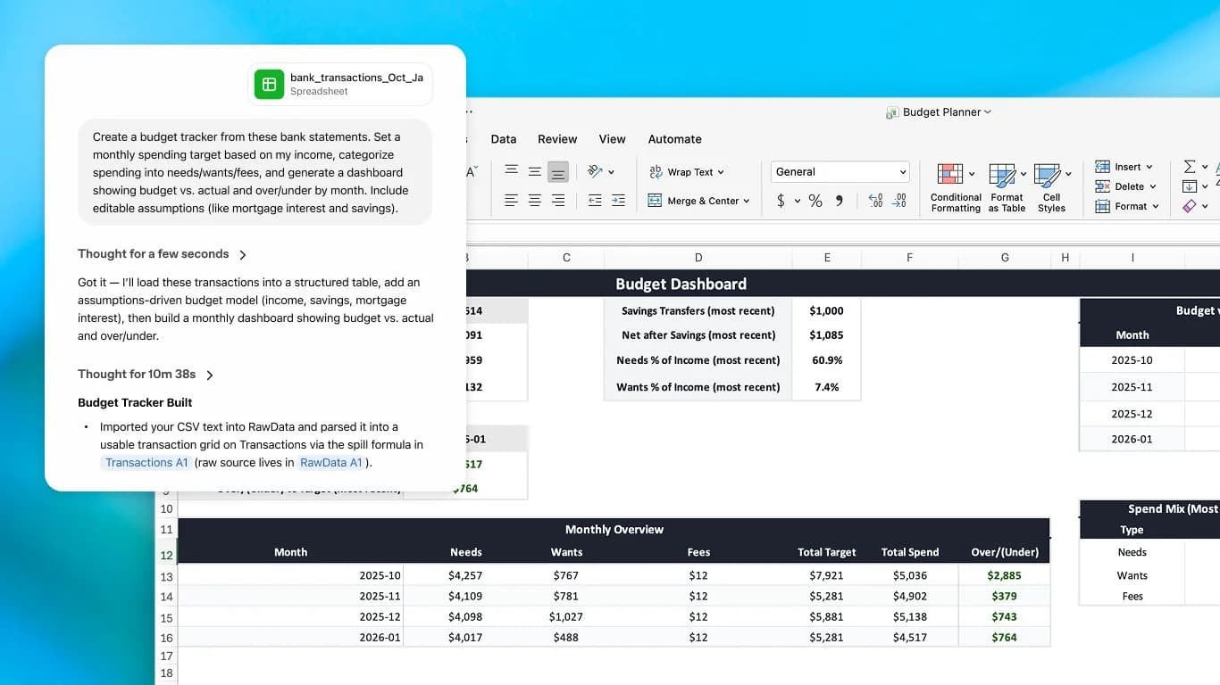 ChatGPT for Excel screenshot 1