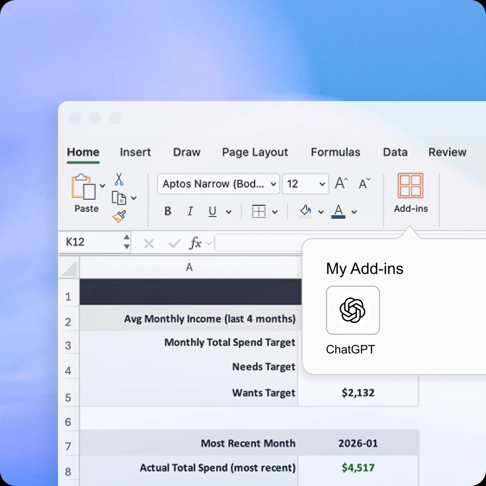 ChatGPT for Excel screenshot 3