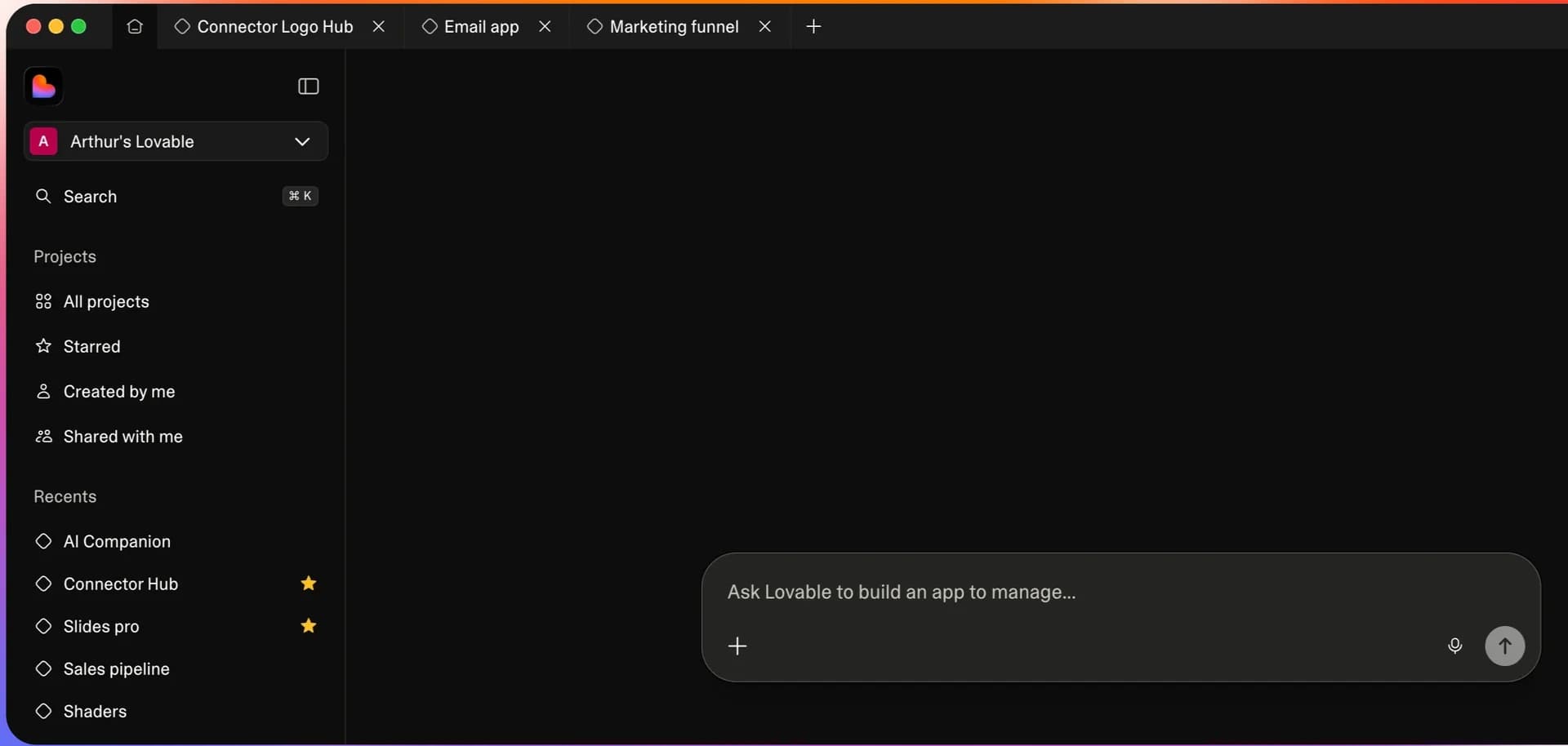 Lovable Desktop App screenshot 2