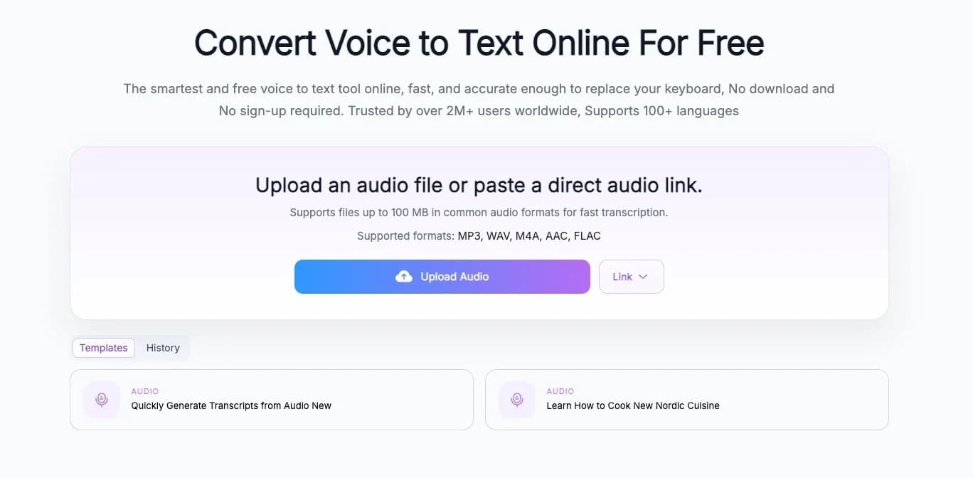 Audio Transcriber AI: Free Transcribe Audio to Text - No L screenshot 2