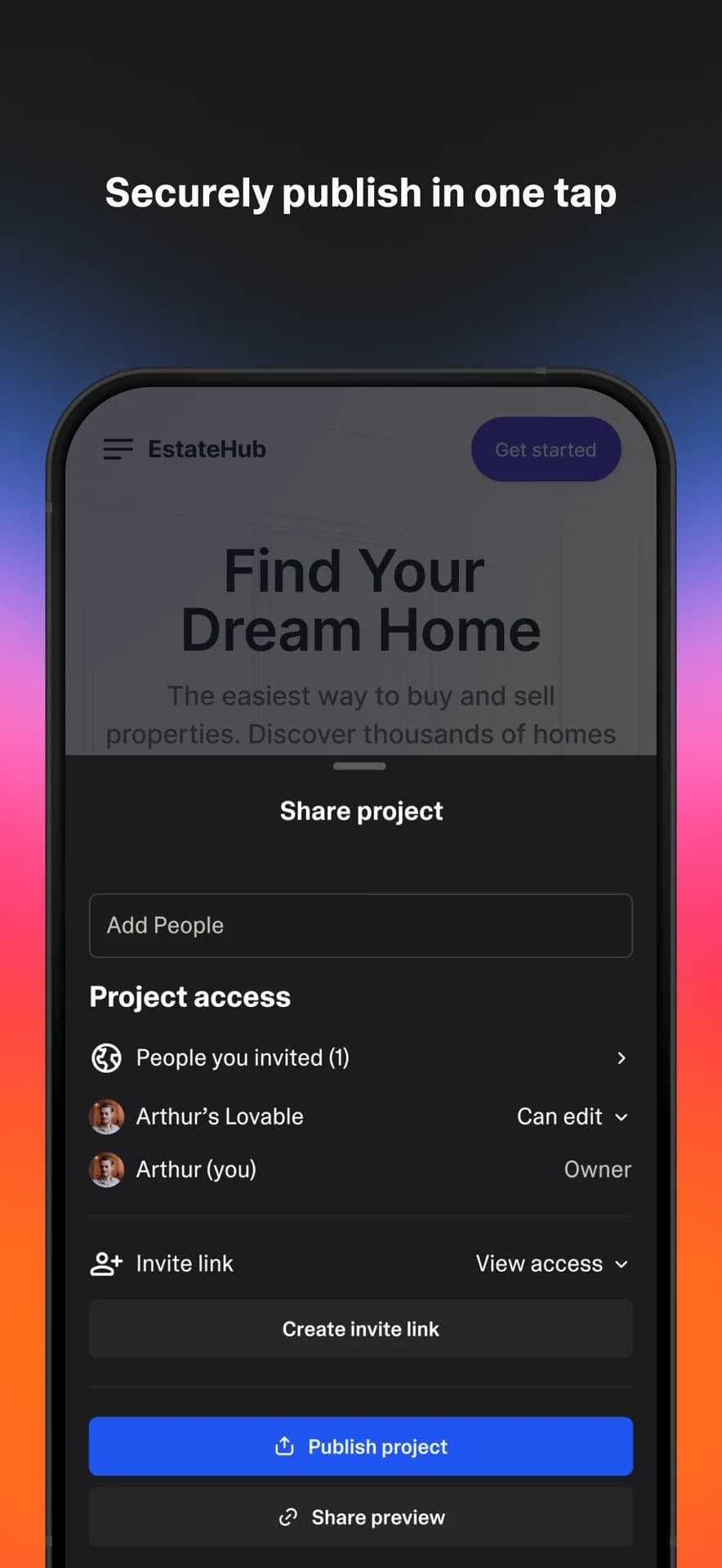 Lovable mobile app screenshot 5