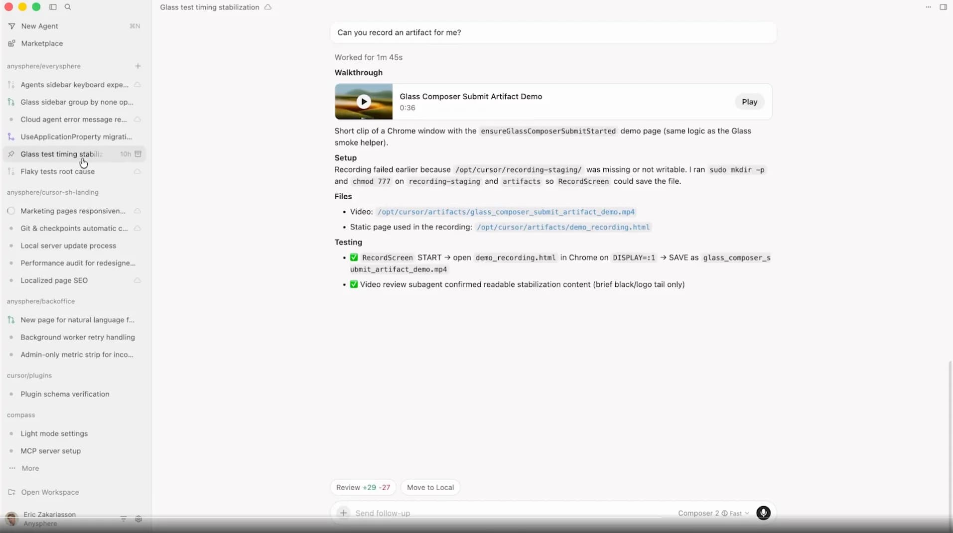 Cursor 3 screenshot 2