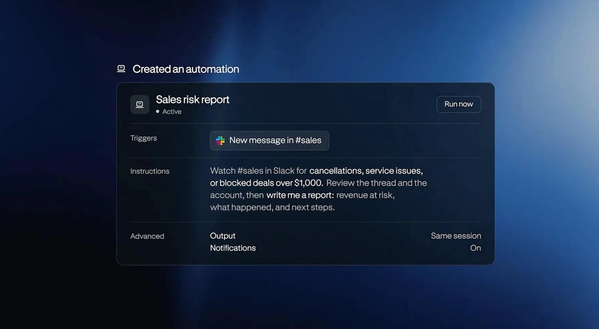 Automations in Perplexity Computer screenshot 6