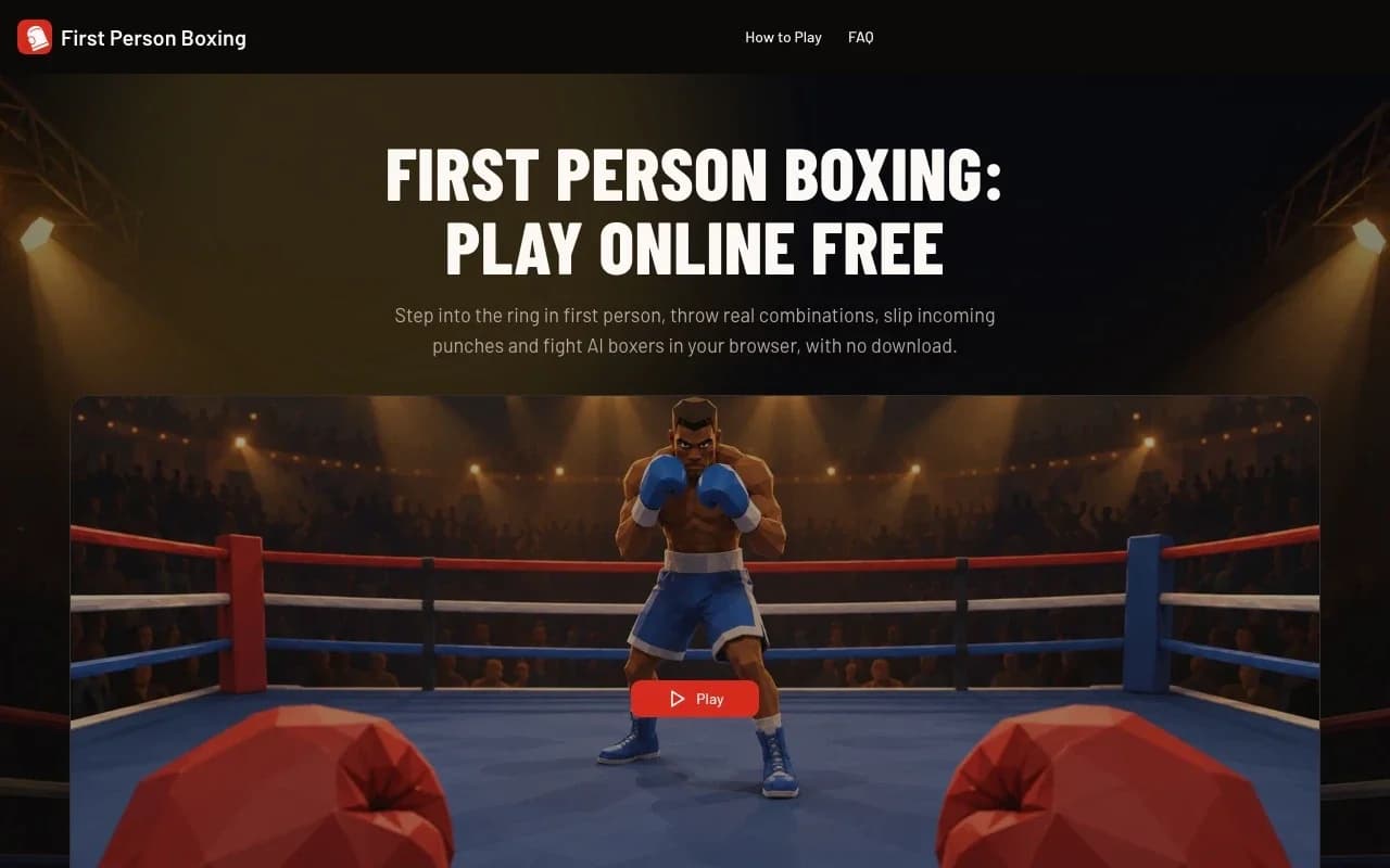 First Person Boxing screenshot 1