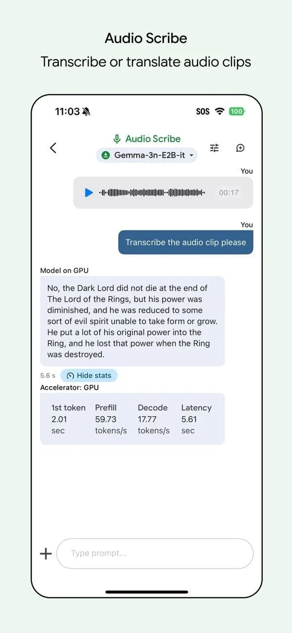 Google AI Edge Gallery screenshot 4