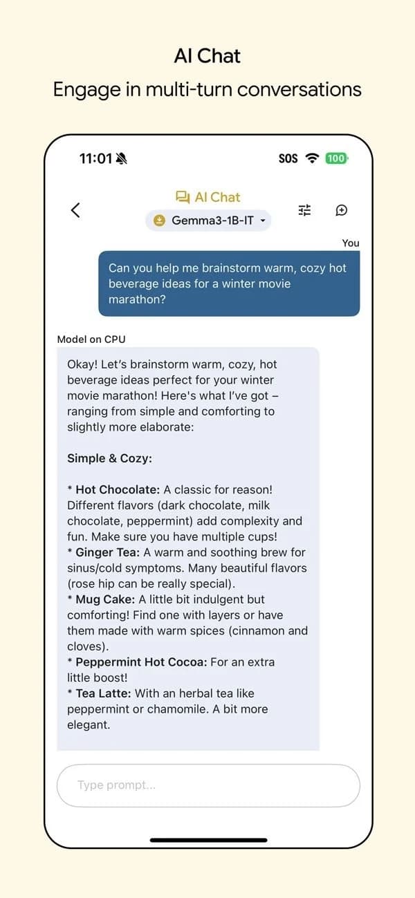 Google AI Edge Gallery screenshot 5